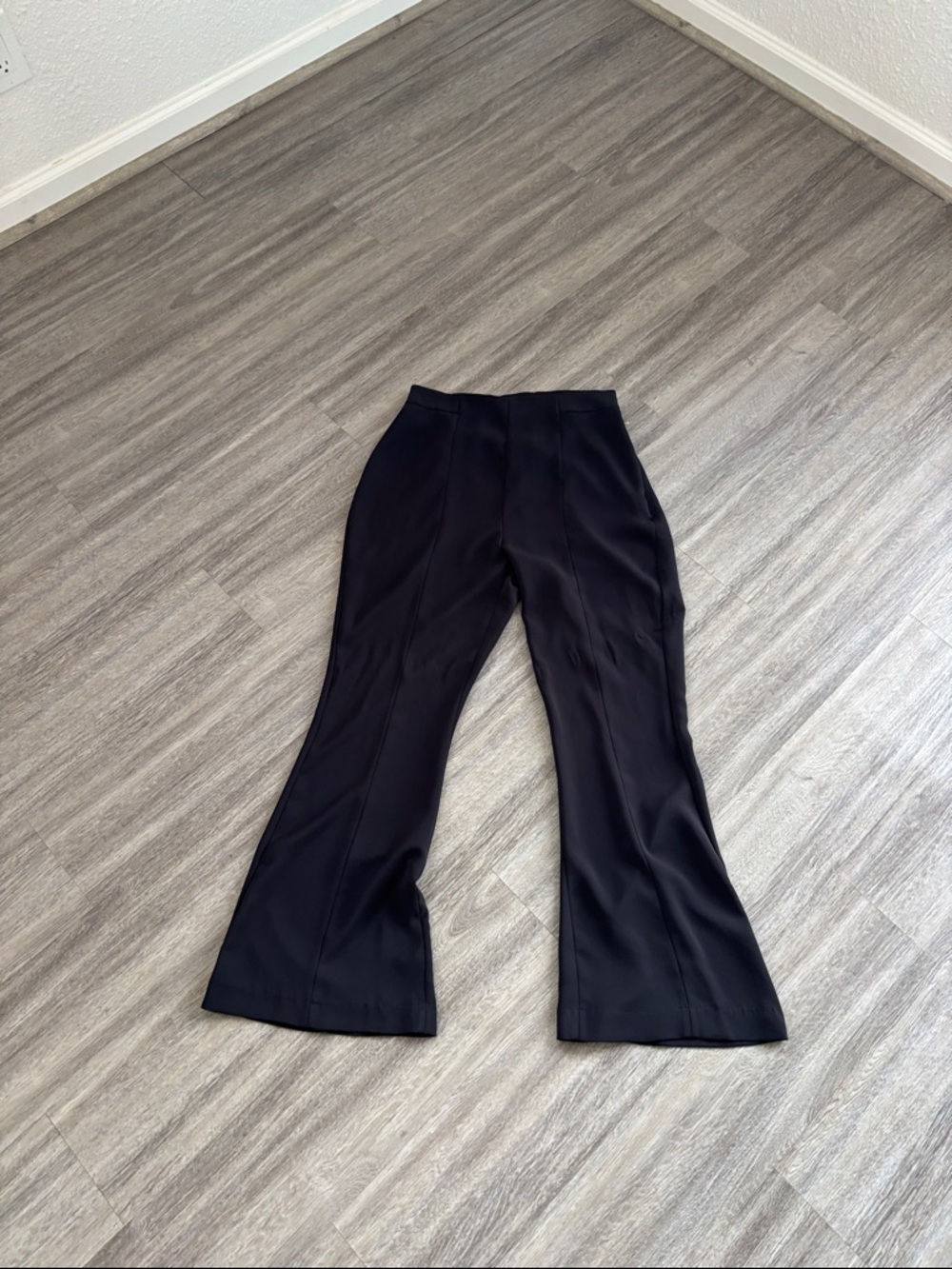 Women's Black Flared Dress Pants